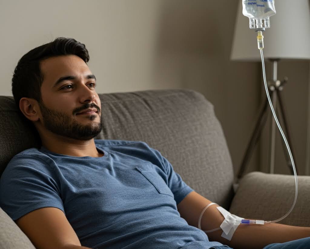 IV Infusion Process Visual